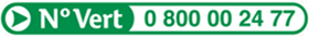 Numéro vert 0 800 00 24 77